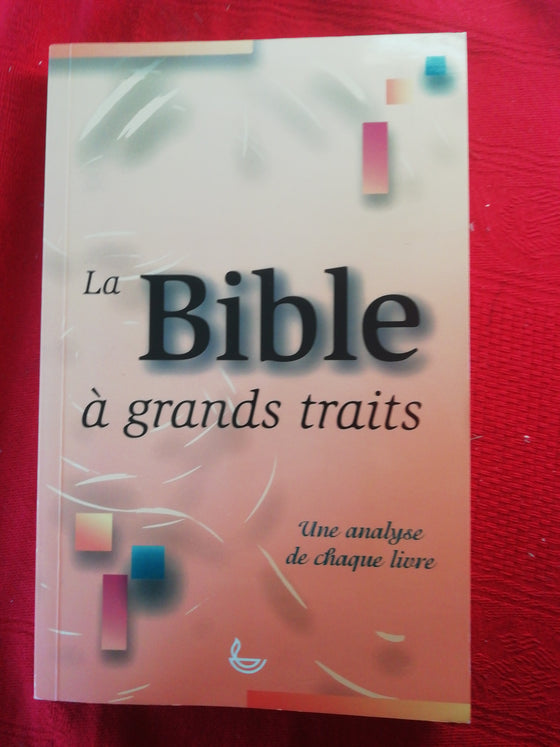 La Bible à grands traits