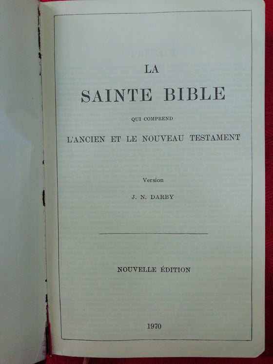 La Sainte Bible