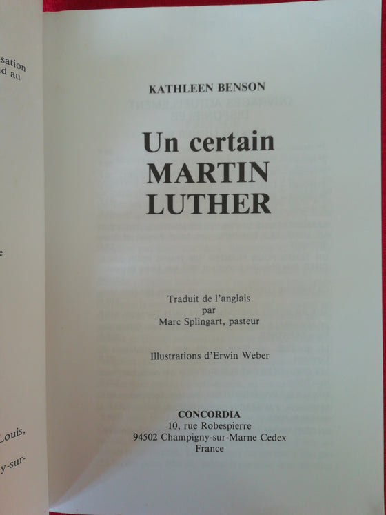 Un certain Martin Luther