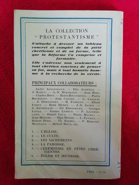 L'église - Collection "Protestantisme" 1