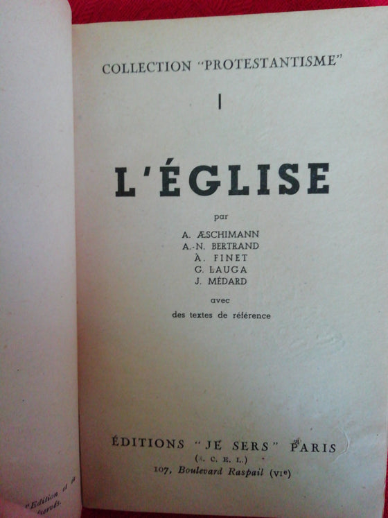 L'église - Collection "Protestantisme" 1