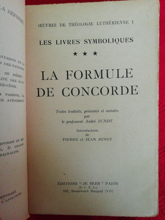 Les livres symboliques I