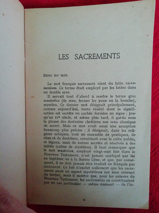 Les Sacrements - Collection "Protestantisme" 3