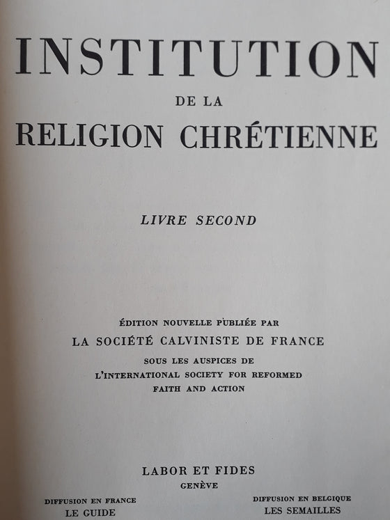 L'Institution Chrétienne - Livre Second
