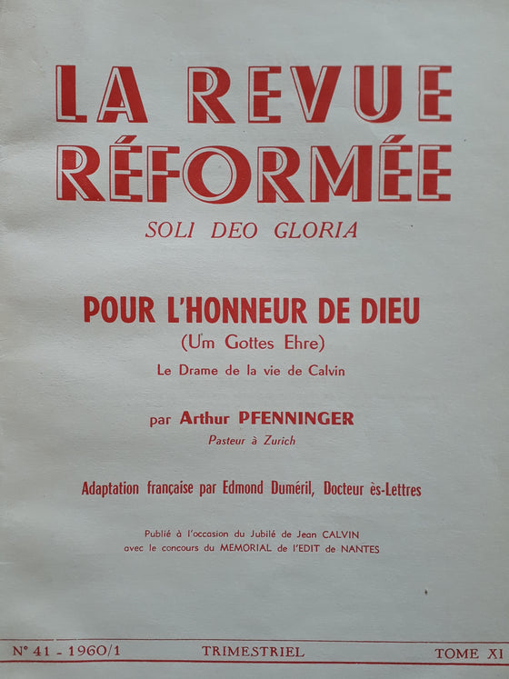 La revue réformée #41 1960/1