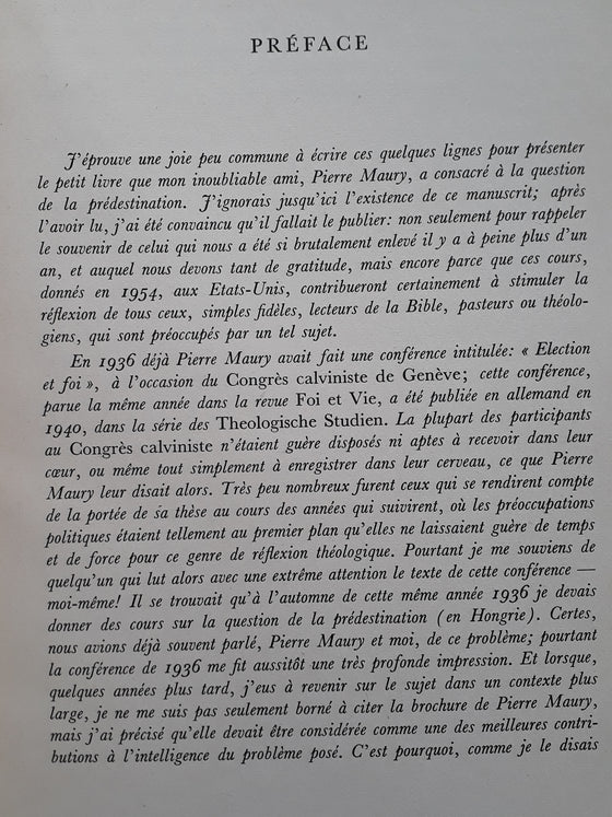 La Prédestination