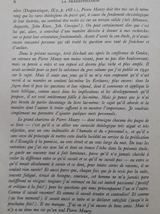 La Prédestination
