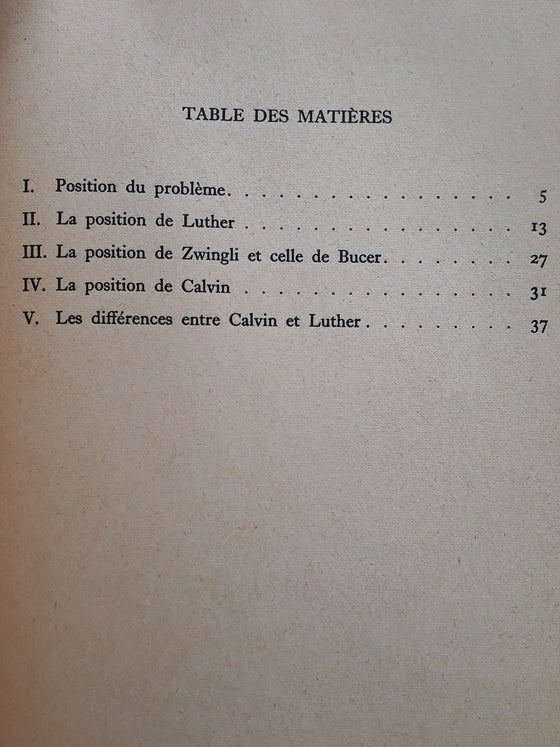 Cahiers Théologique 35 - Les réformateurs et la fin des temps