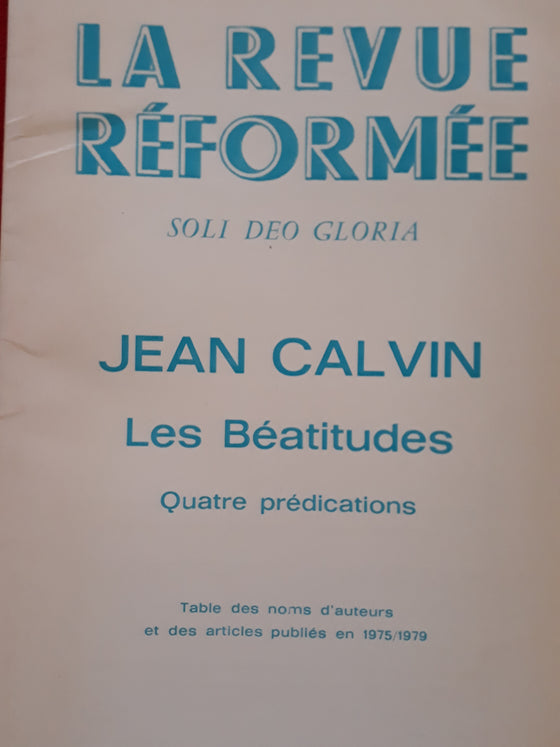 La revue réformée #120 1979/4