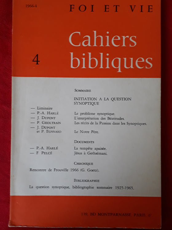 Foi et vie - Cahiers bibliques 4