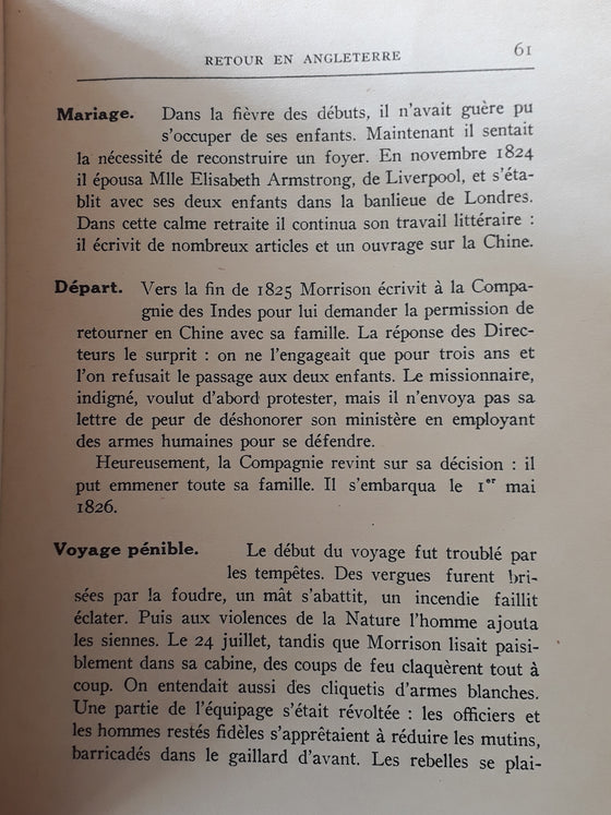 Robert Morrison - L'apôtre de la Chine