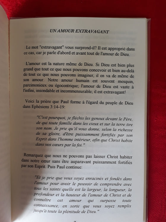 L'amour extravagant de Dieu