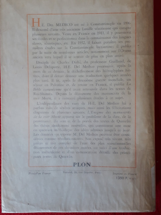 L'énigme des manuscrits de la mer morte