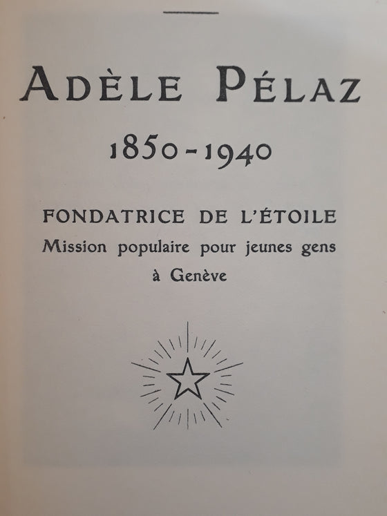 Adèle Pélaz 1850-1940