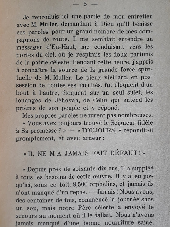 Une Heure d'entretien avec Georges Müller