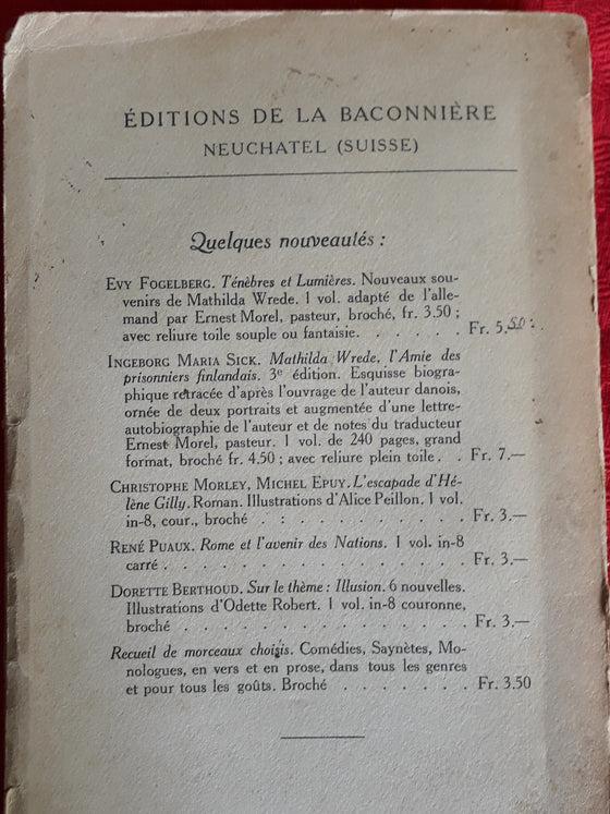 Nouveau souvenirs de Mathilda Wrede - Ténèbres et Lumières