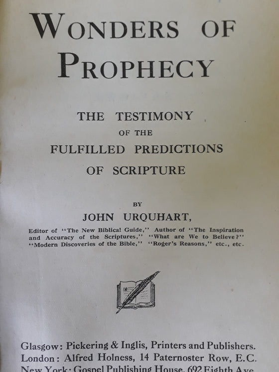 Wonders of  Prophecy