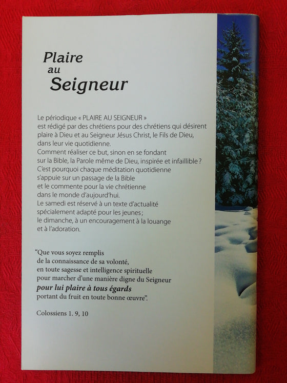 Plaire au Seigneur 2014