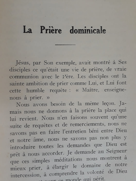 "Maitre, enseigne-nous a prier"