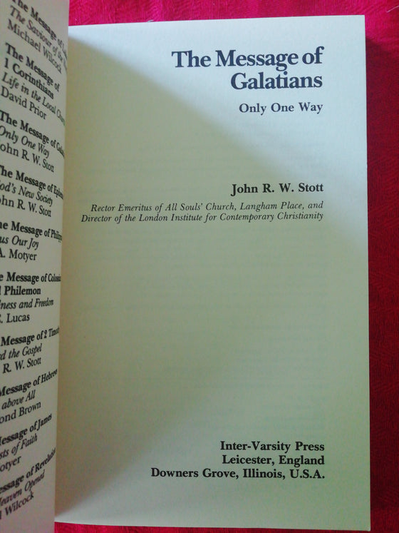 The message of Galatians