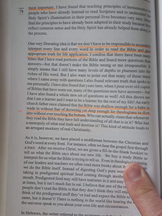 Cultivating a life for God (underlined)
