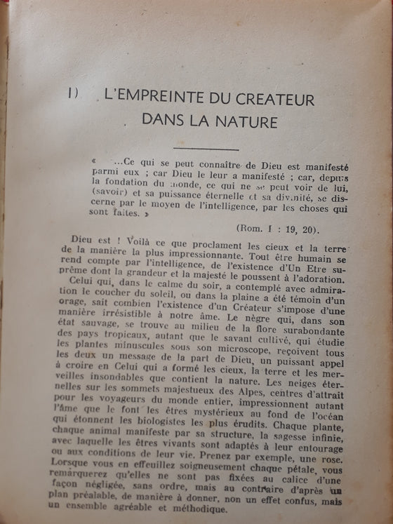 Des ténèbres à la lumière