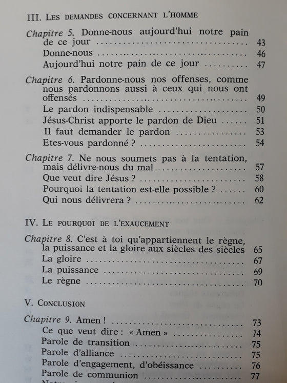 Prier le notre Père