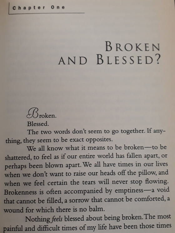 The blessings of brokenness