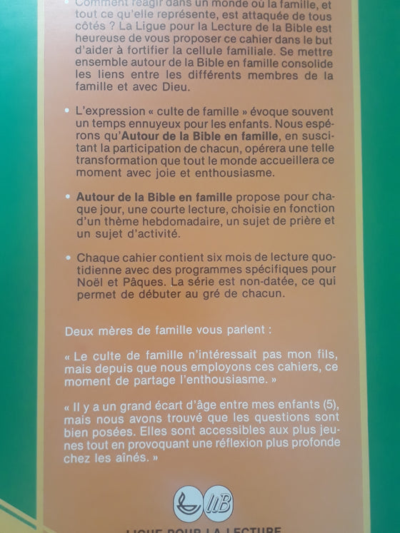 Autour de la Bible en famille