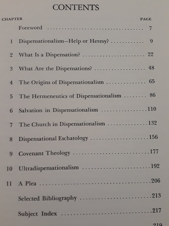 Dispensationalism today (underlined)