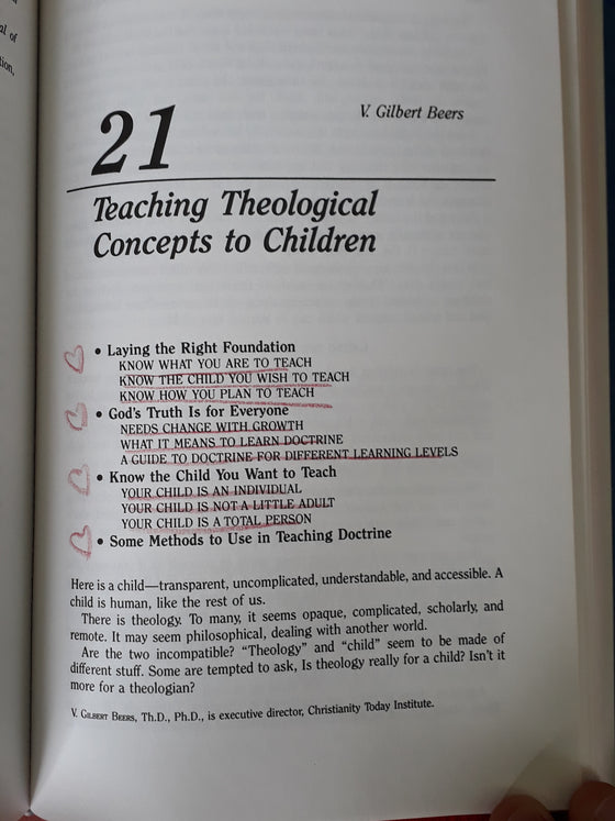 Childhood education in the church (underlined)