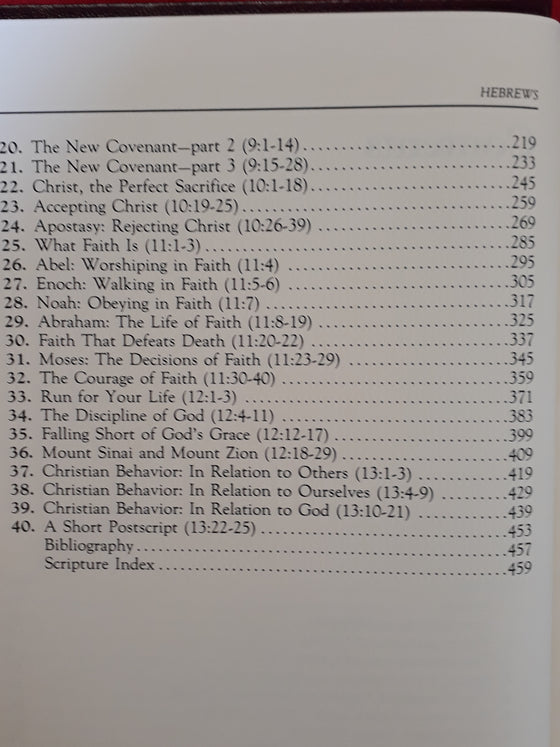 The MacArthur New Testament Commentary Hebrews