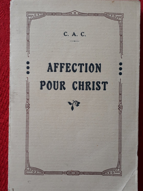 Affection pour Christ