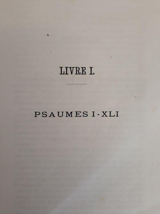 Réflexions pratiques sur les psaumes volume I