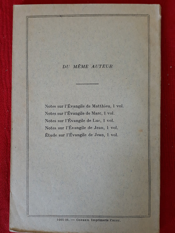 Notes sur l'évangile de Marc