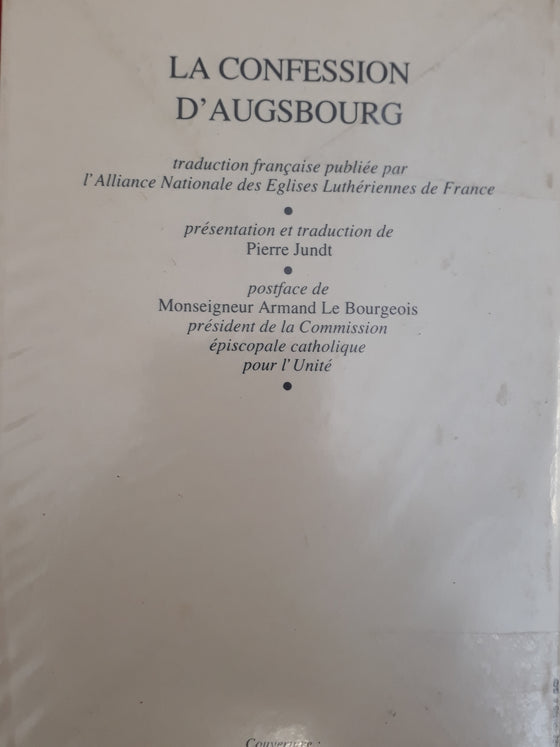 La Confession d'Augsbourg