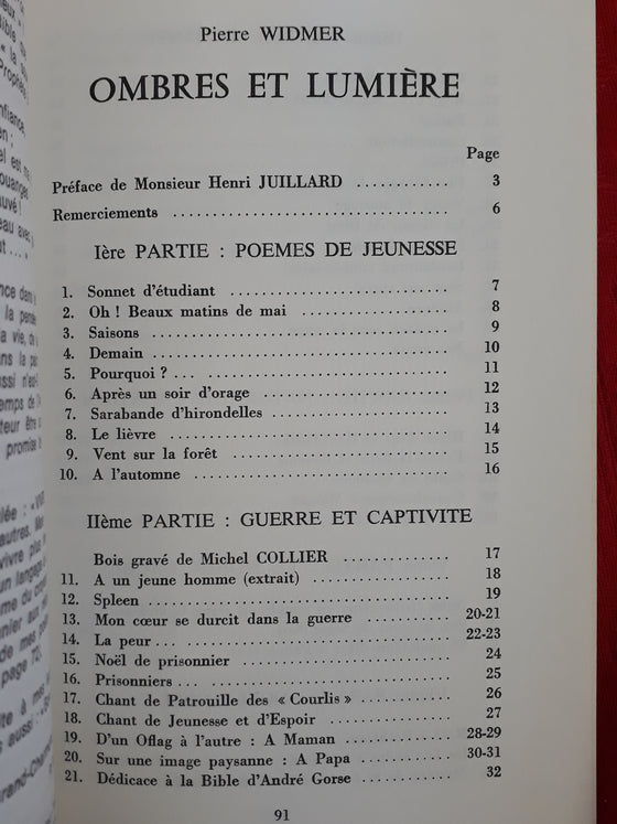 Ombre et lumière, Poèmes bibliques