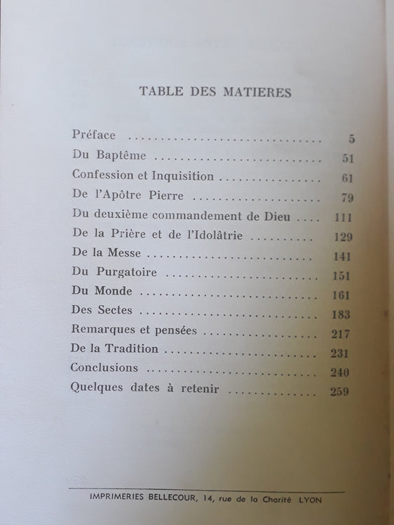 Ma conversion à la lumière de l'Evangile