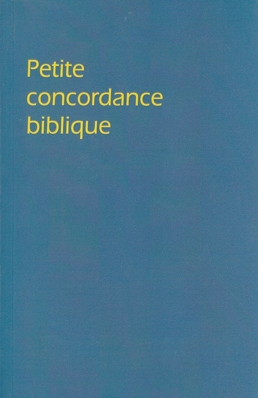 Petite concordance biblique brochée