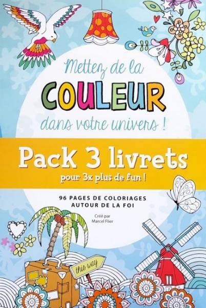 Pack 3 livres Mettez de la couleur