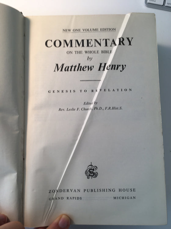 Matthew Henry’s Commentary - ChezCarpus.com