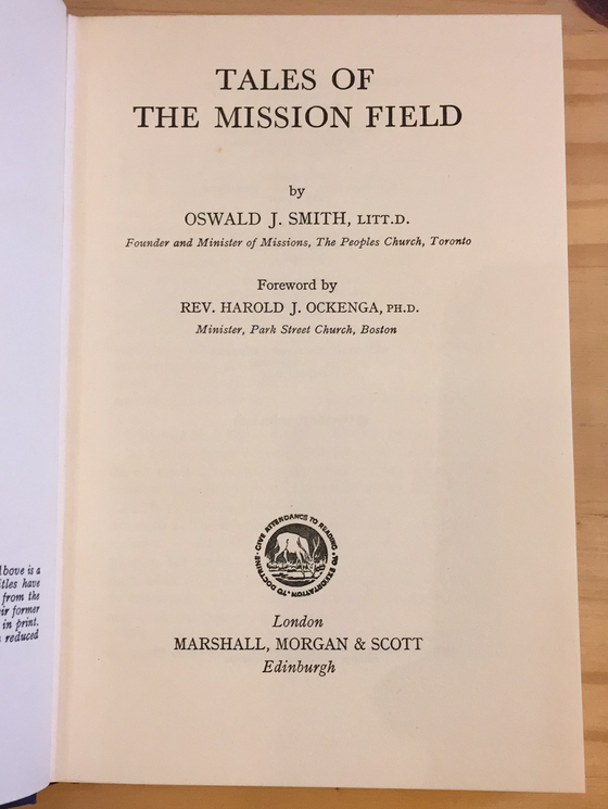 Tales of the mission field