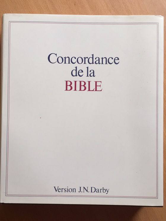 Concordance de la Bible Darby