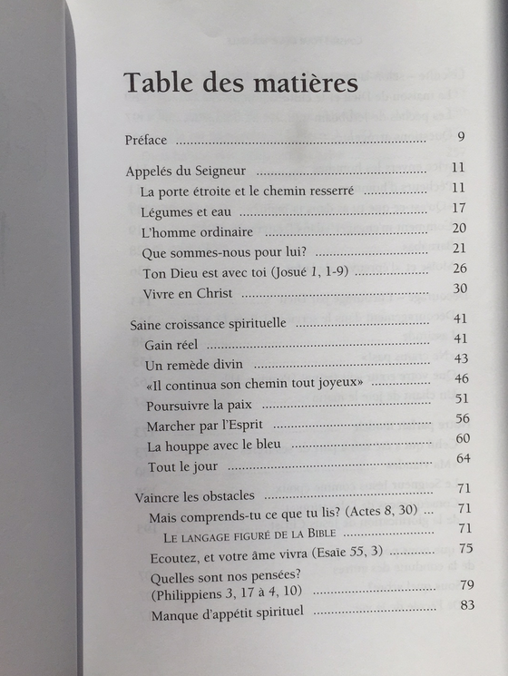 Conseils pour la vie nouvelle