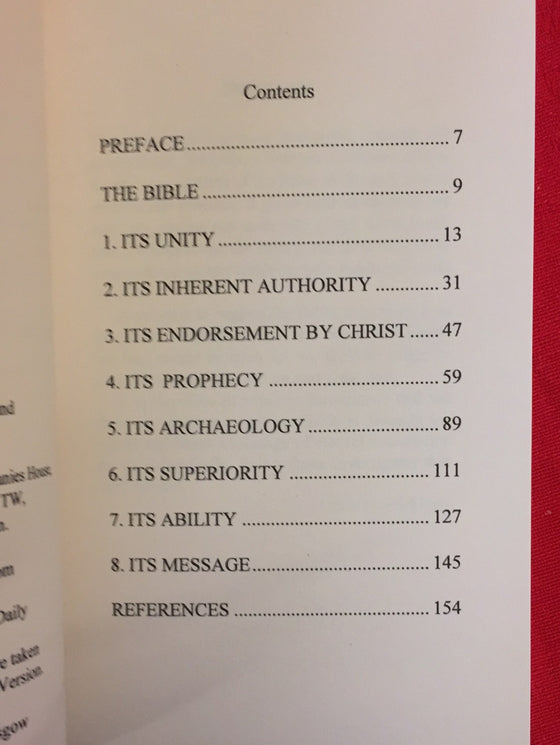 The Authority of the Bible