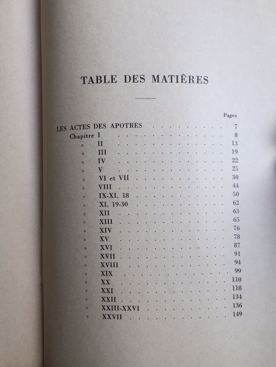 Études sur la Parole, Actes-Romains