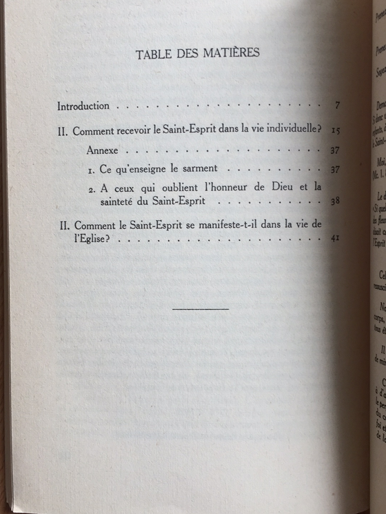 La réception et l’action du Saint-Esprit