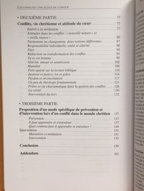 Les conflits: une école de l’amour