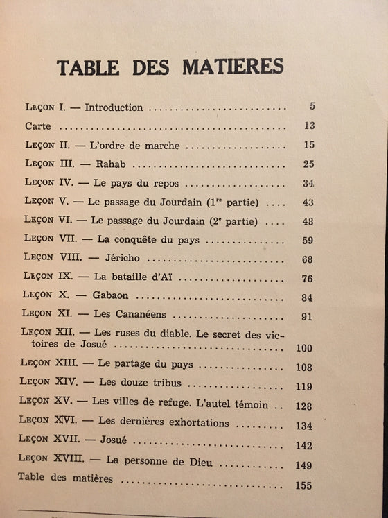 Notes sur le livre de Josué (1950) - ChezCarpus.com