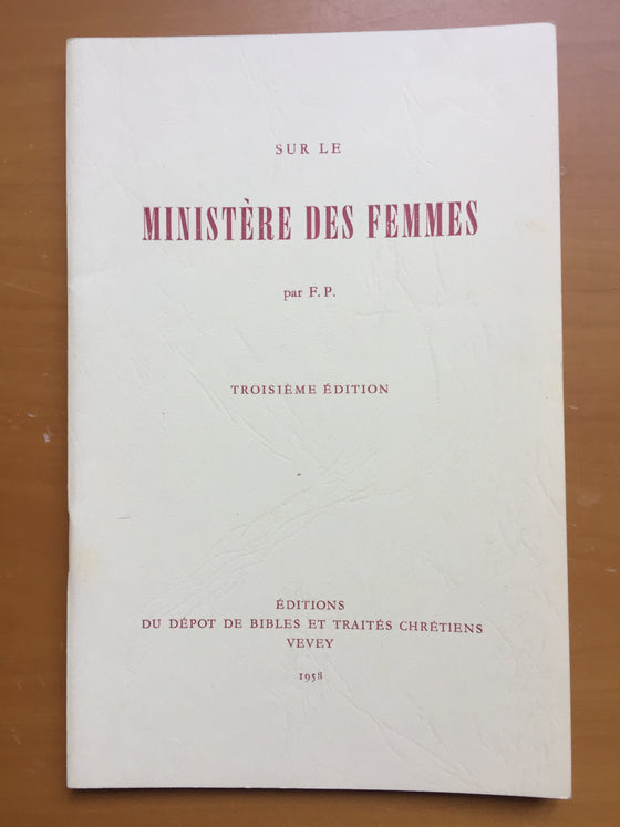 Sur le ministère des femmes